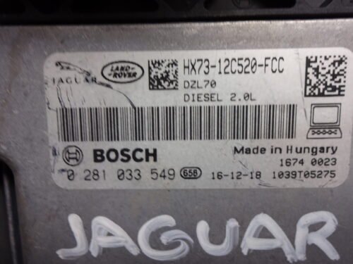 Centralita del motor Jaguar Land Rover 0281033549 HX73-12C520-FCC HX7312C520FCC