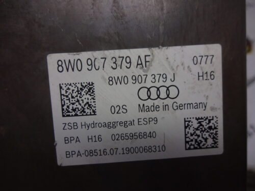 ABS Audi A4 A5 8W0614517AJ 0265291576 0265956840 8W0907379AF 8W0907379J