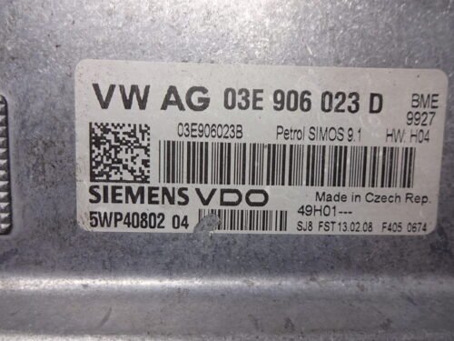 Centralita del motor VW POLO 03E906023D 5WP4080204 5WP40802 04 03E906023B
