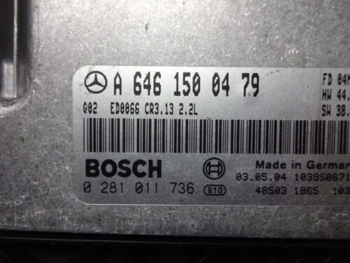 Centralita del motor MERCEDES C W203 C200 0281011736 A6461500479 2.2L