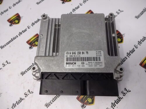 Centralita del motor / Motorsteuergerät / Engine control unit / MERCEDES BENZ CLASE C W203 C200 0281011736 A6461500479 2.2L