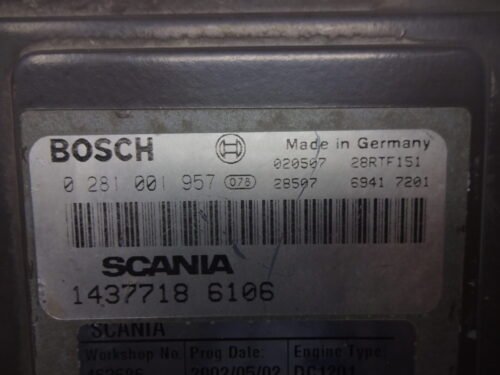 Centralita del motor SCANIA 0281001957 1437718 1478344