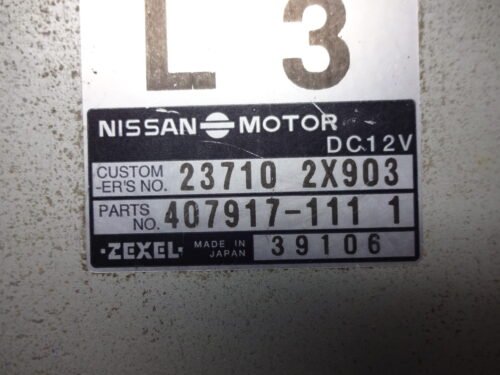 Centralita del motor Nissan Terrano L3 23710-2X903 237102X903 407917-1111 Centralita del motor Nissan Terrano L3 23710-2X903 237102X903 407917-1111