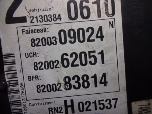 Caja de fusibles Renault 8200262051 21671743-9D 74N3 8200309024 8200283814
