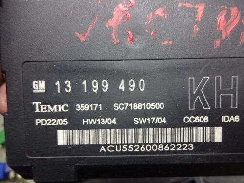 Unidad de control Opel Vectra 13199490 KH 13199490KH