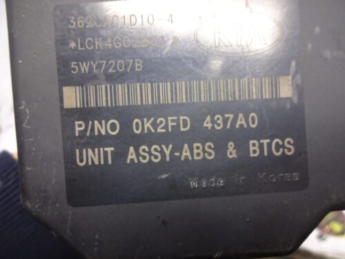 ABS Kia Carens 0K2FD437A0 0K2FD 43 7A0 5WY7207B BH60113600