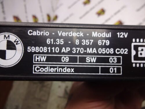 Unidad de control BMW 3 E90 M3 X1 Z4 61358357679 61.35-8357679 59808110