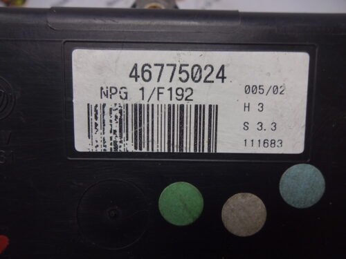 Unidad de control Fiat Stilo (192) 46775024 NPG 1/F192 NPG1F192
