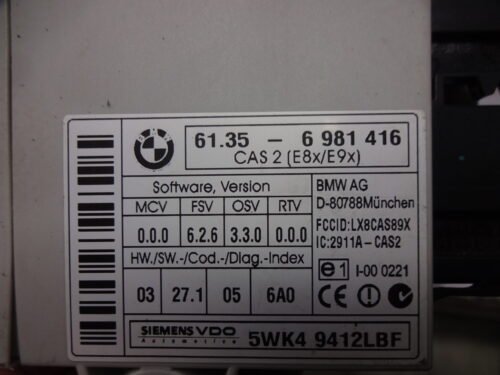 Unidad de control BMW 1 3 5 E60 E61 E90 61356981416 61.35-6981416 5WK494121BF