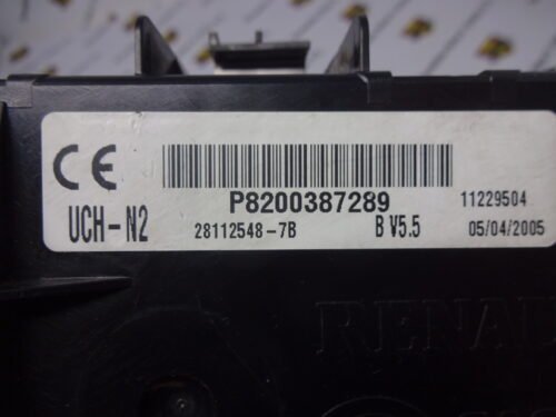 Modulo de control de la carrocería Renault P8200387289 UCH-N2 28112548-7B