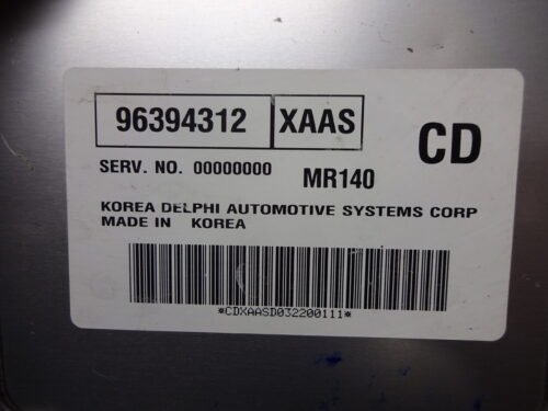 Centralita del motor DAEWOO 96394312CD XAAS 96394312 MR140