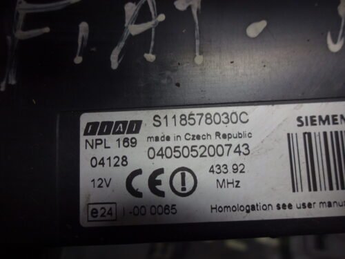 Caja de fusibles FIAT PANDA S118578030C 51740050