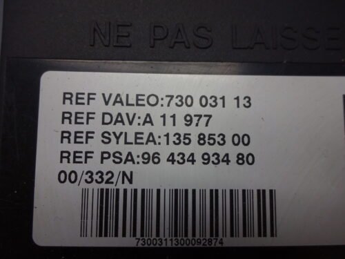 Caja de fusibles  CITROEN XSARA 9643493480 73003113