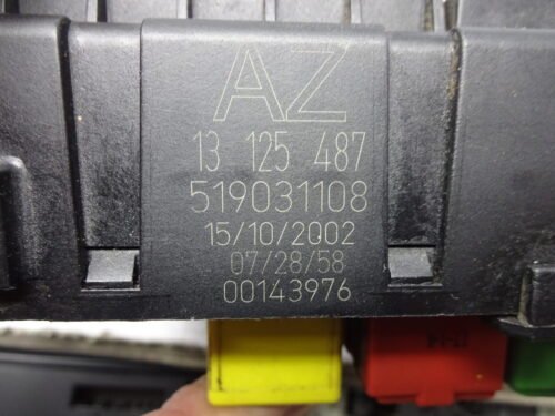 Caja de fusibles  Opel Vectra 13125487 AZ 13125487AZ 519031108