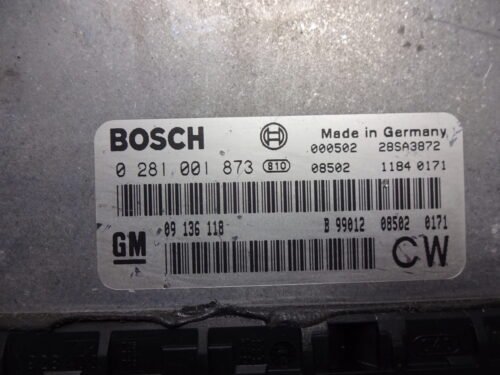 Centralita del motor Opel Vectra 0281001873 09136118CW 09136118