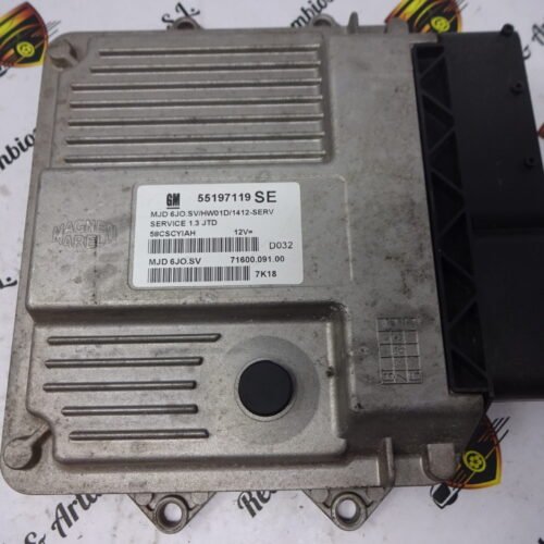 Centralita del motor OPEL MERIVA 55197119 SE 55197119SE MJD6JOSV 7160009100