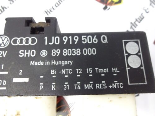 Centralita modulo electroventilador VW Seat Skoda AUDI 1J0919506Q 898038000