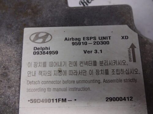 Airbag Centralita HYUNDAI ELANTRA 959102D300 95910-2D300 09384959