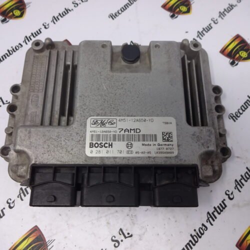 Centralita del motor Ford 0281011701 4M5112A650YD 4M51-12A650-YD 7AMD