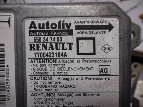 Airbag Centralita Renault Megane 7700423184A 550347400 AG 550347400AG