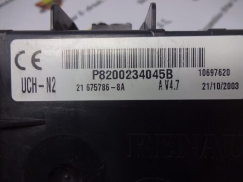 Modulo de control de la carrocería Renault UCH-N2 P8200234045B 21675786-8A