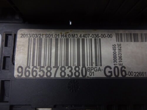 MÓDULO CAJA DE FUSIBLES BATERÍA POSITIVA CITROEN DS4 DS5 C4 9665878380 752C-R1A-B6R0