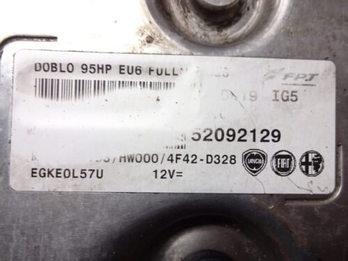 Centralita del motor FIAT DOBLO OPEL COMBO 52092129 MJD9DF.D3