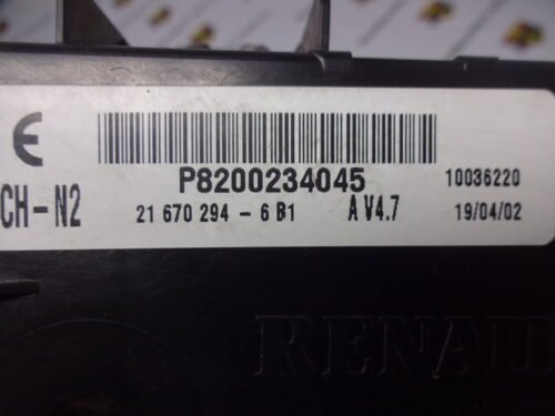 Modulo de control de la carrocería Renault UCH-N2 P8200234045 21670294-6