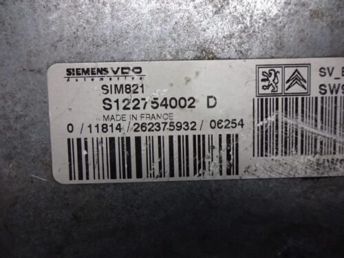 Módulo de control ECU Citroen C2 C3 S122754002D 9662746780 9654519480 S122754002 D