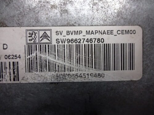 Módulo de control ECU Citroen C2 C3 S122754002D 9662746780 9654519480 S122754002 D