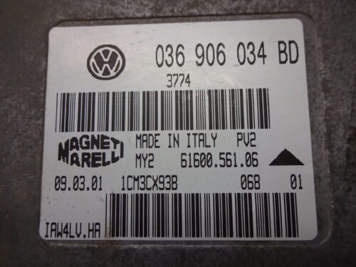 Centralita del motor VW Seat Leon Toledo 036906034BD 6160056106 IAW4LV.HA