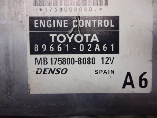 Centralita del motor  Toyota Corolla  8966102A61 89661-02A61 MB175800-8080