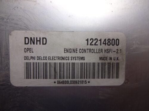 Centralita del motor Opel CORSA Astra Vectra Zafira 12214800 DNHD HSFI-2.1