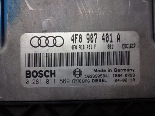 Centralita del motor Audi A6 0281011569 4F0907401A 4F0910401F