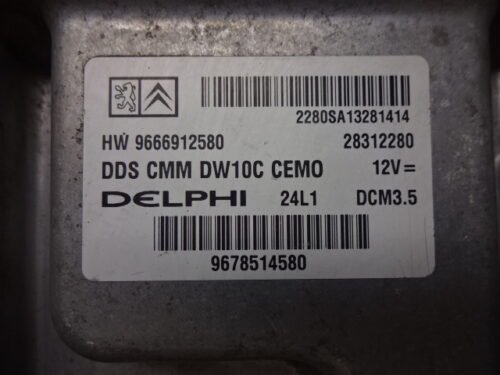 Centralita del motor PEUGEOT CITROEN DCM3.5 HW 9666912580 9678514580
