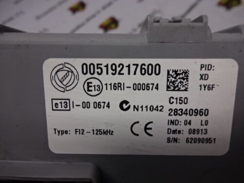 Caja de fusibles FIAT DOBLO 00519217600 28340960