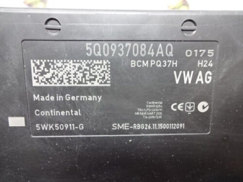 Unidad de control AUDI A3 Skoda 5Q0937084AQ BCMPQ37H 5WK50911G 5WK50911-G