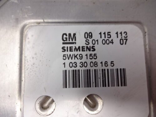 Centralita del motor ECU Opel 09115113 5WK9155