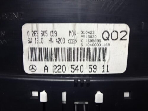 Cuadro de instrumentos Mercedes S W220 A2205405911 0263605059 Q02
