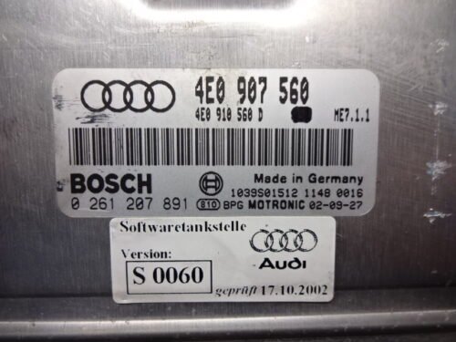 Centralita del motor AUDI 0261207891 4E0907560 4E0910560D Centralita del motor AUDI 0261207891 4E0907560 4E0910560D