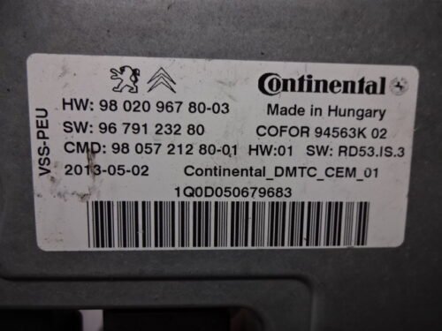 ECU CITROEN Peugeot 9802096780-03 9679123280 9801739380-02 9805721280-01