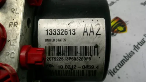 ABS OPEL ASTRA J 13332613 AA2 10021204594 10096145073 3332613AA2