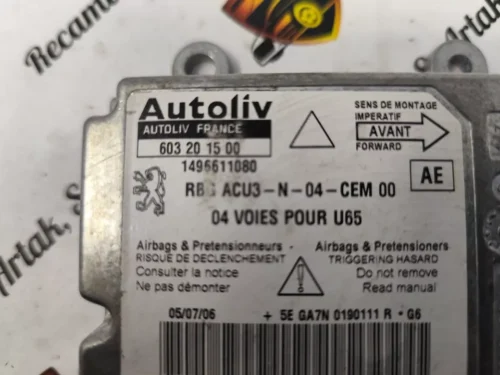 Unidad de control Fiat Citroen Peugeot 1496611080 603201500