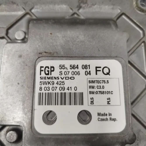 Centralita del motor OPEL Astra 55564081 FQ 55564081FQ S0700604 5WK9425