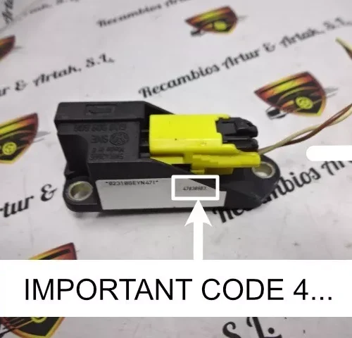 Airbag Sensor VW SEAT 6Q0909606 600909606 6O0909606 5WK42895 - CODE 4