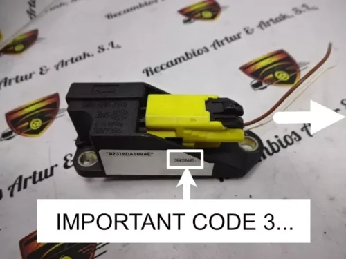 Airbag Sensor VW SEAT 6Q0909606 600909606 6O0909606 5WK42895 - CODE 3