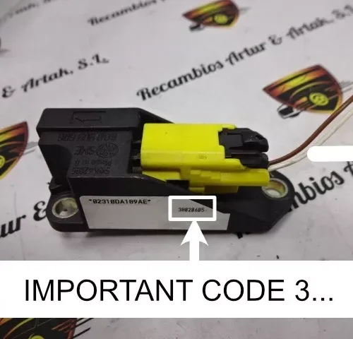 Airbag Sensor VW SEAT 6Q0909606 600909606 6O0909606 5WK42895 - CODE 3