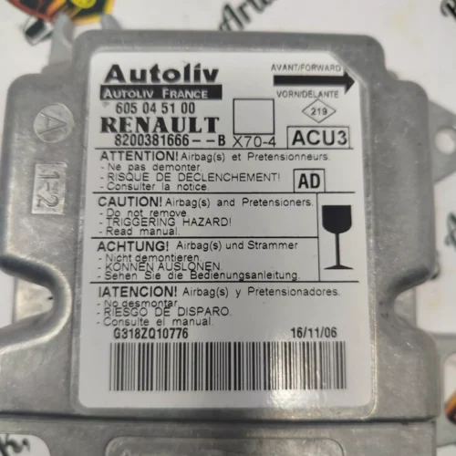 Unidad de control RENAULT MASTER 8200381666B 8200381666-B 605045100