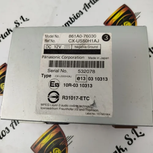 Unidad de control NAVEGACION Lexus CT 200h 2011 861A076030 861A0-76030 CX-US50H1AJ