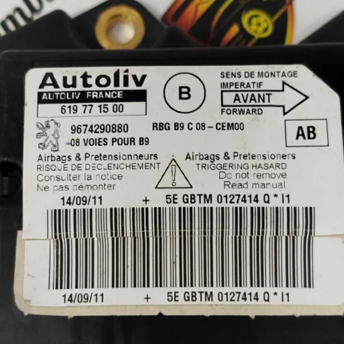 Unidad de control PEUGEOT PARTNER CITROEN BERLINGO 9674290880 619771500